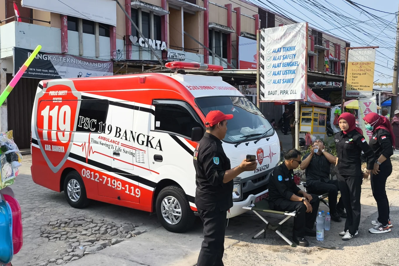 Dokumentasi layanan UPTD PSC 119 Kabupaten Bangka